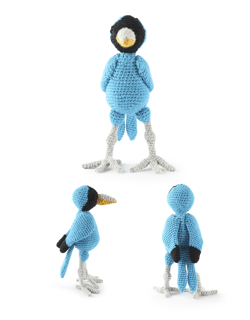 toft ed's animal Kenzo the Honeycreeper amigurumi crochet